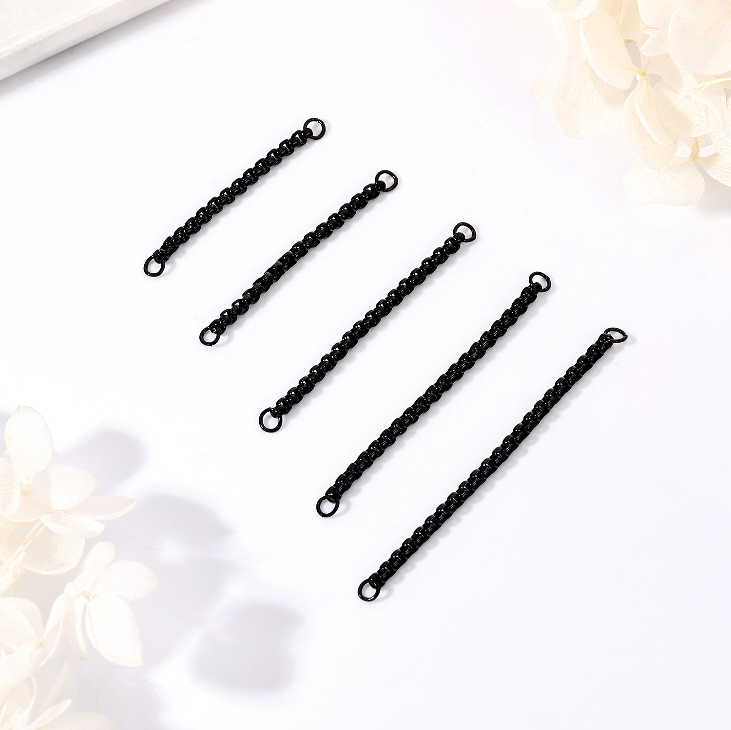 5Pcs Stainless Steel Nose Chain Double Nostril Piercing for Women Men Jewelry