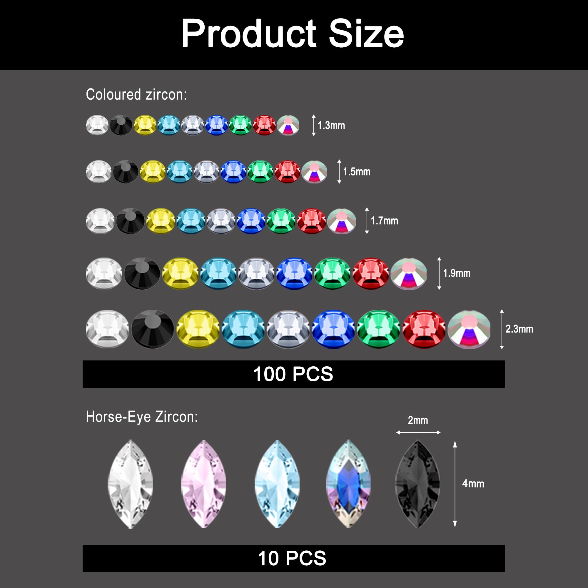 Face Crystal Eyebrow Ring Non-Piercing Nose Lip Labret Stud Fake Skin Piercing - Picture 32 of 45