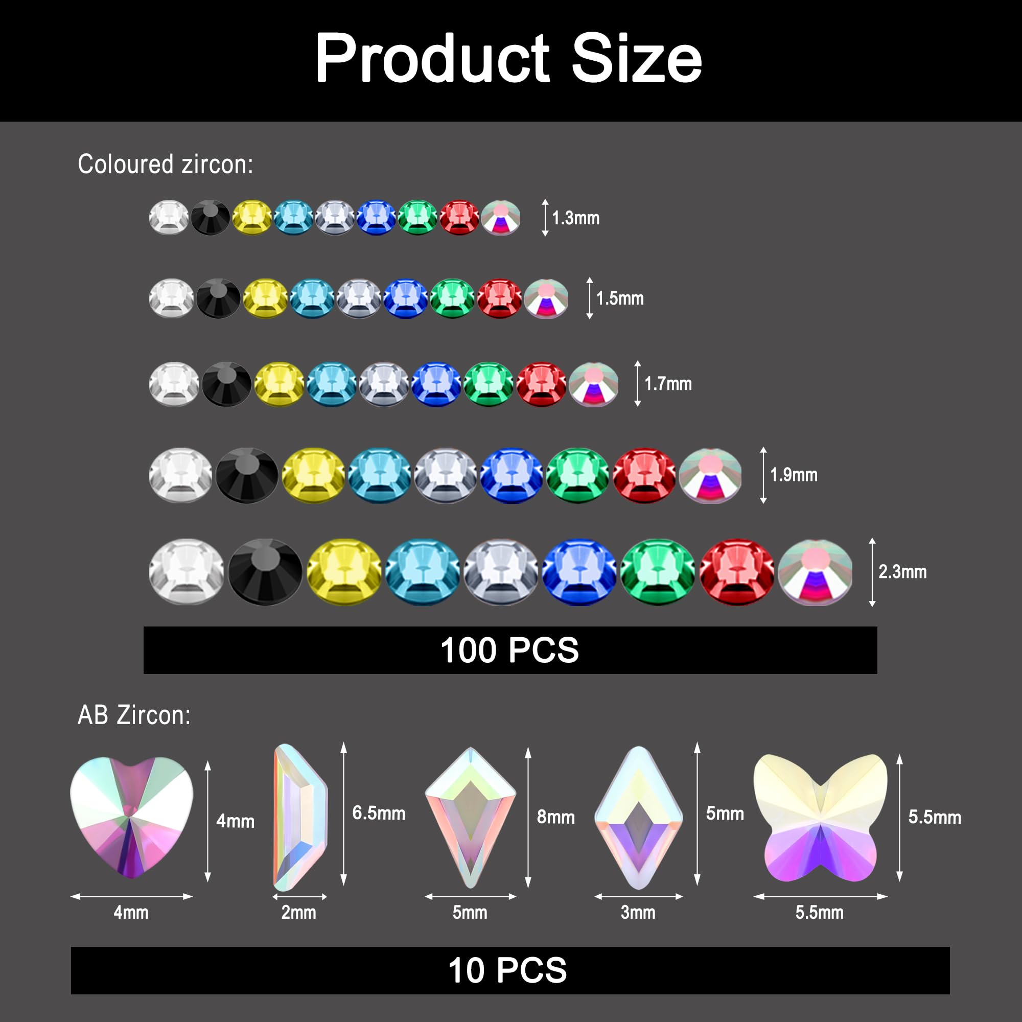 Face Crystal Eyebrow Ring Non-Piercing Nose Lip Labret Stud Fake Skin Piercing - Picture 37 of 45