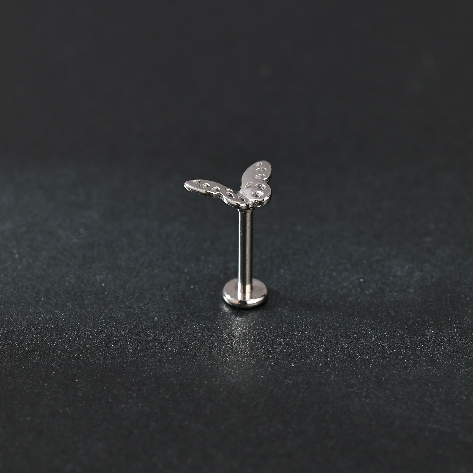 16g Stainless Steel Labret Lip Stud Internal Thread Earring Helix Conch ...