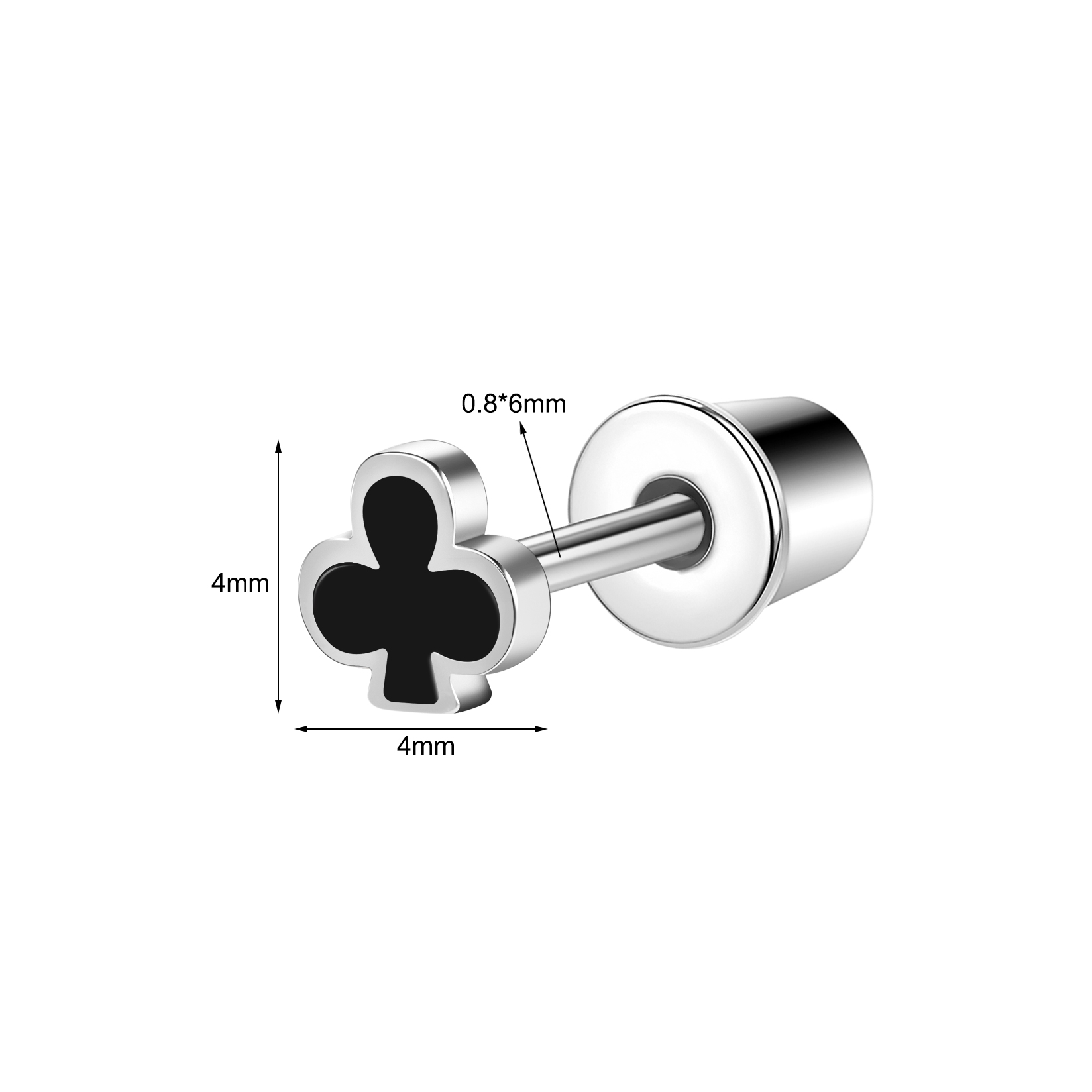 1 Pair 20g Stainless Steel Poker Shape Stud Earrings Cartilage Helix Piercings - Picture 21 of 23