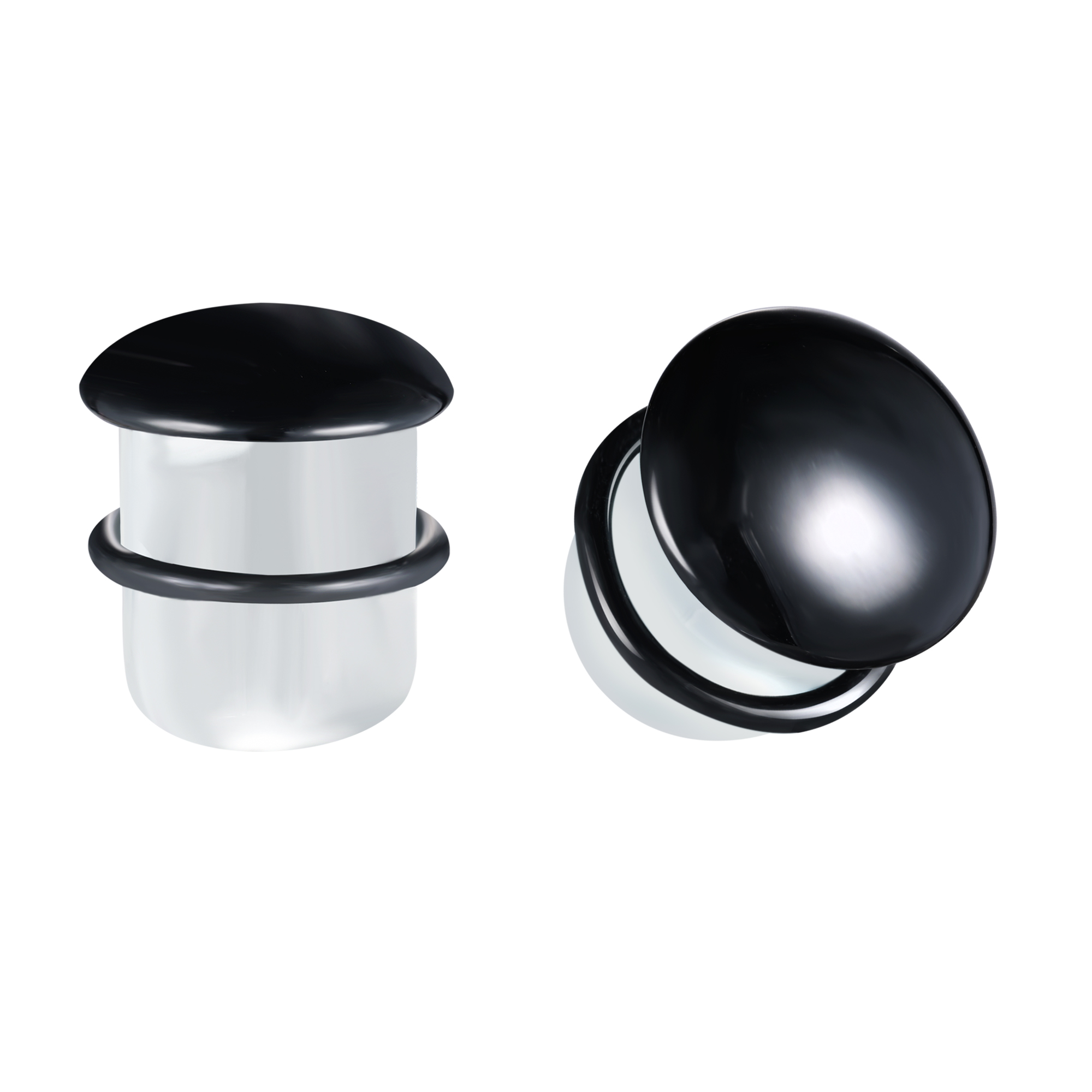1 Pair 3-25MM Ear Plug Tunnels Glass Ear Gauges Lobe Stretching Piercing Jewelry - Picture 21 of 23