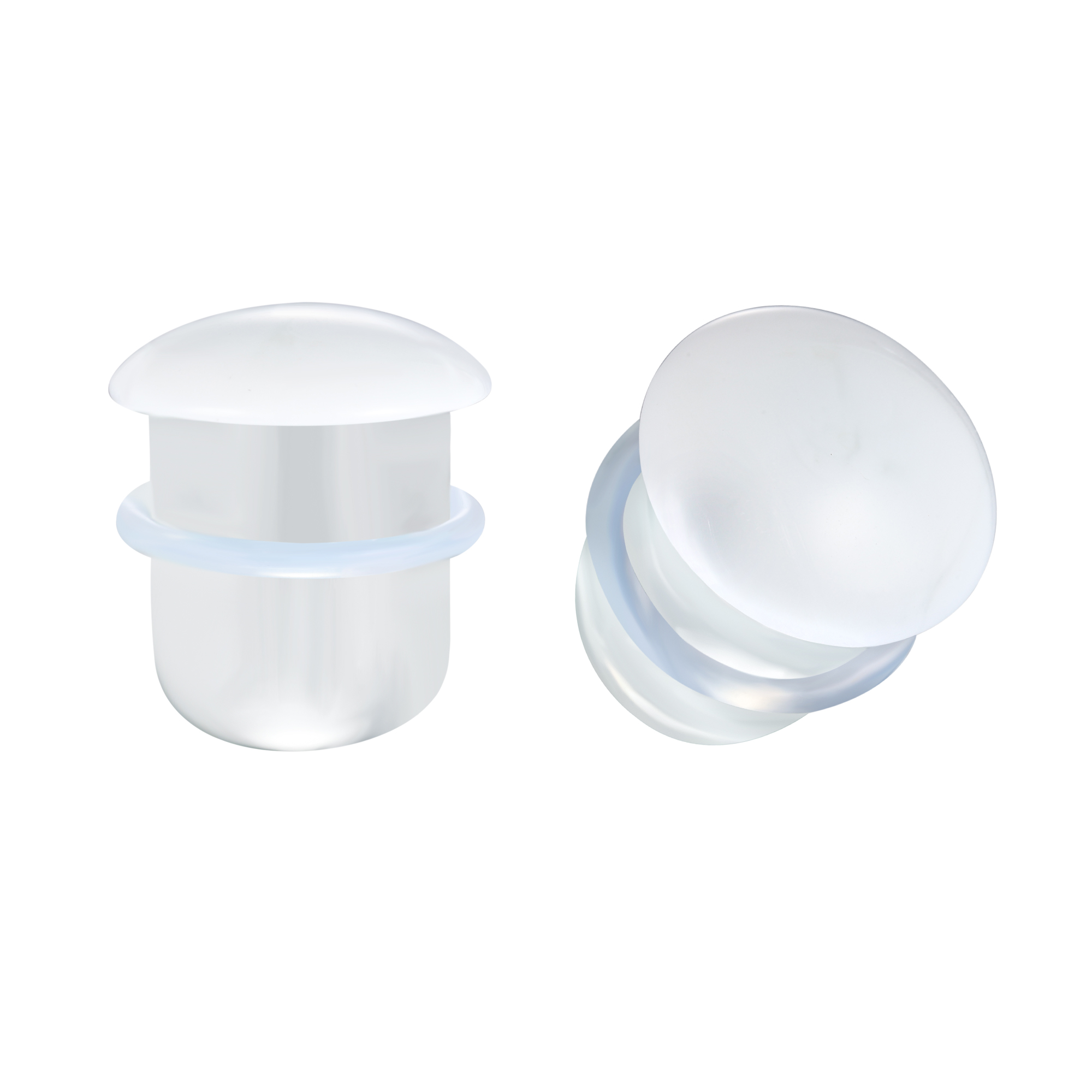 1 Pair 3-25MM Ear Plug Tunnels Glass Ear Gauges Lobe Stretching Piercing Jewelry - Picture 23 of 23