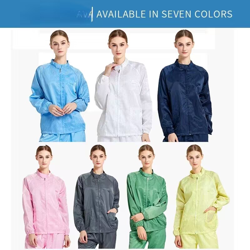 Anti-Static Split Top + Pants Protective Suits Laboratory Clothes 7 Colors - Picture 16 of 17