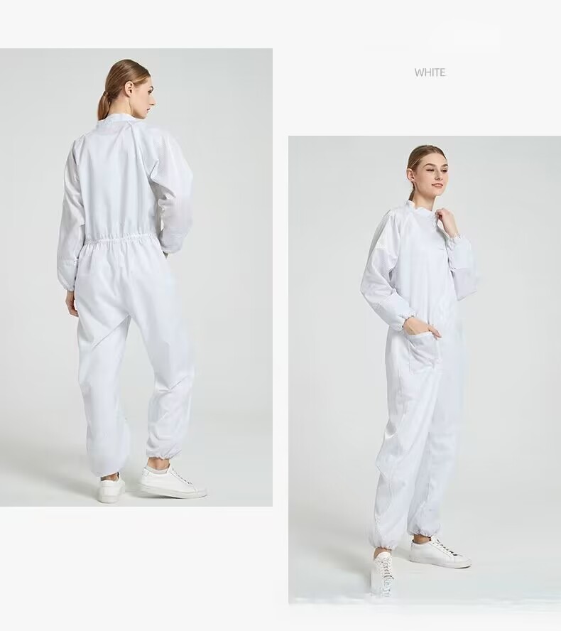 Trajes protectores antiestáticos a prueba de polvo cubiertas ropa de laboratorio 3 coles - Imagen 16 de 19