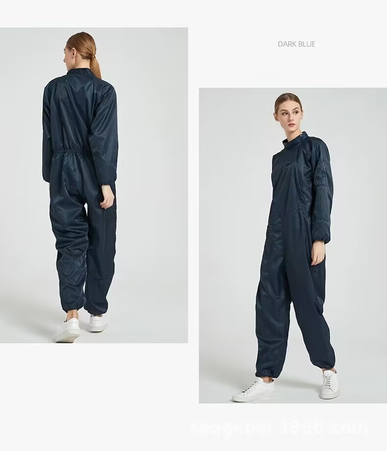 Trajes protectores antiestáticos a prueba de polvo cubiertas ropa de laboratorio 3 coles - Imagen 19 de 19