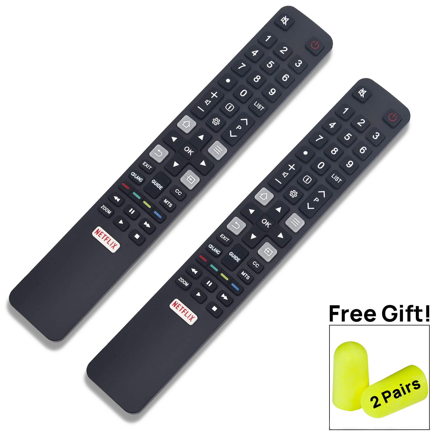 VINABTY Telecomando Universale YUI1 Compatibile TCL | Sostituto ARC802N Per TV 43P20US, 55C2US E Altri | Nessuna Programmazione