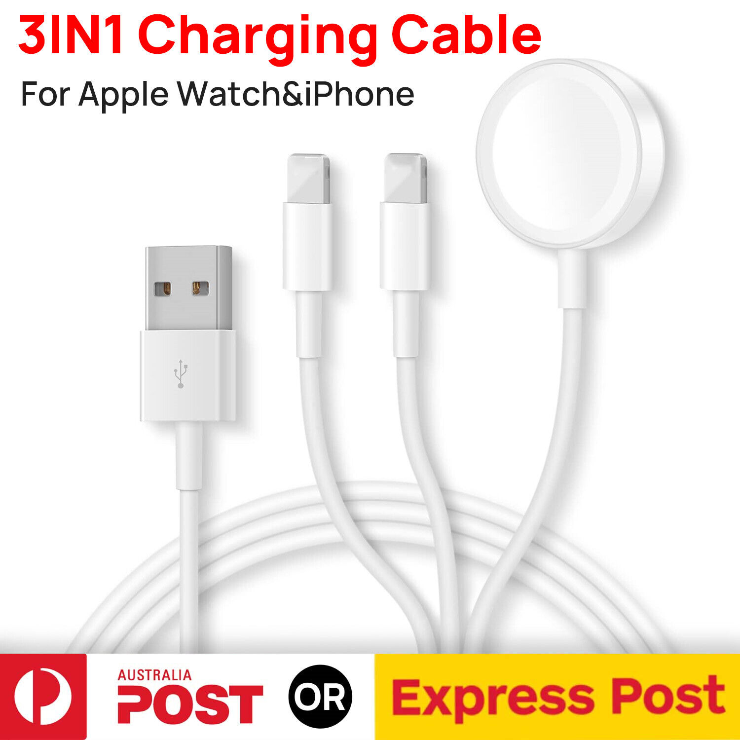 Magnetic Fast Charger Charging Cable Cord For Apple Watch Series 10 9 8 7 6 5 4 - Picture 9 of 9