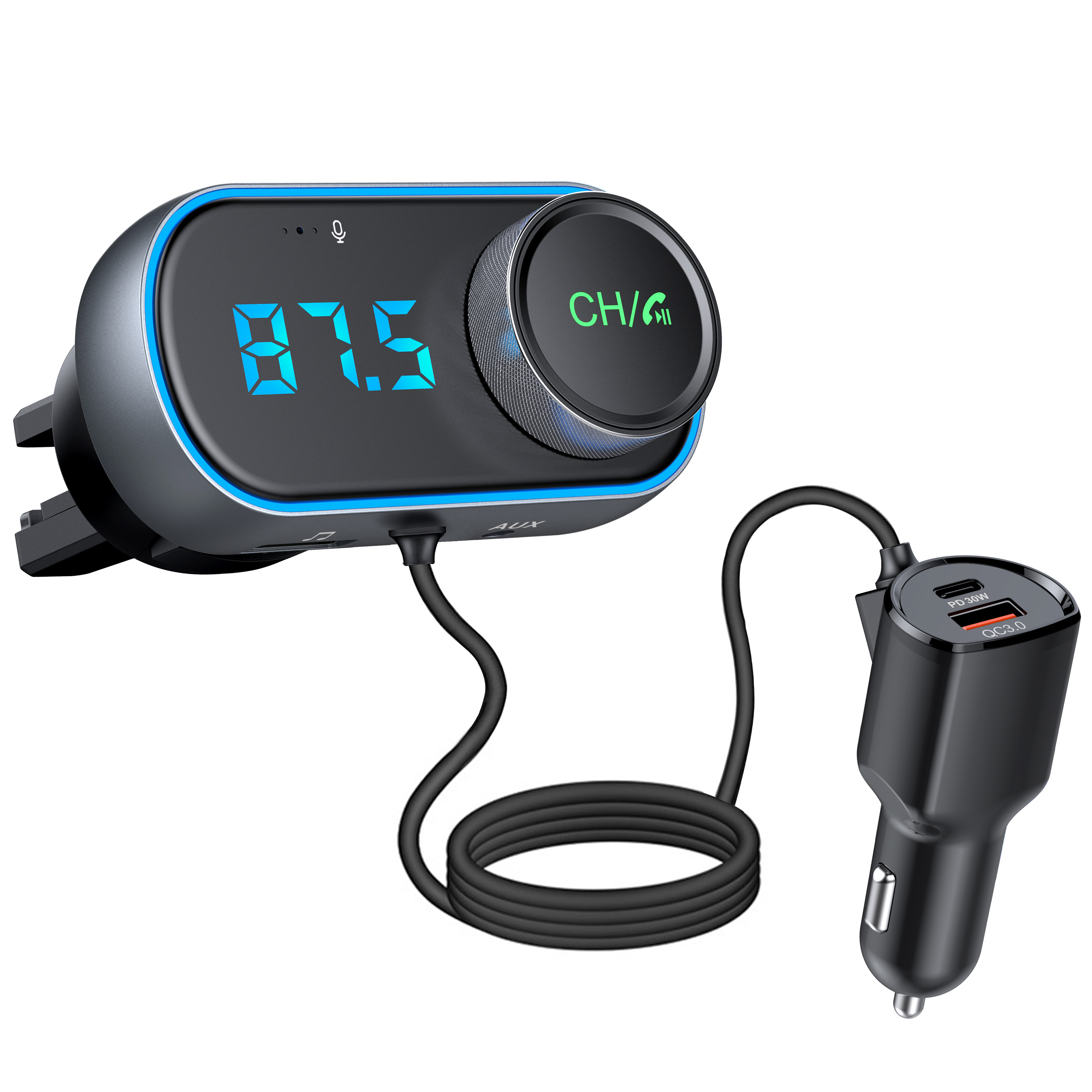 Wireless Car Bluetooth FM Transmitter MP3 Audio USB Charger Adapter Handsfree - Picture 19 of 23