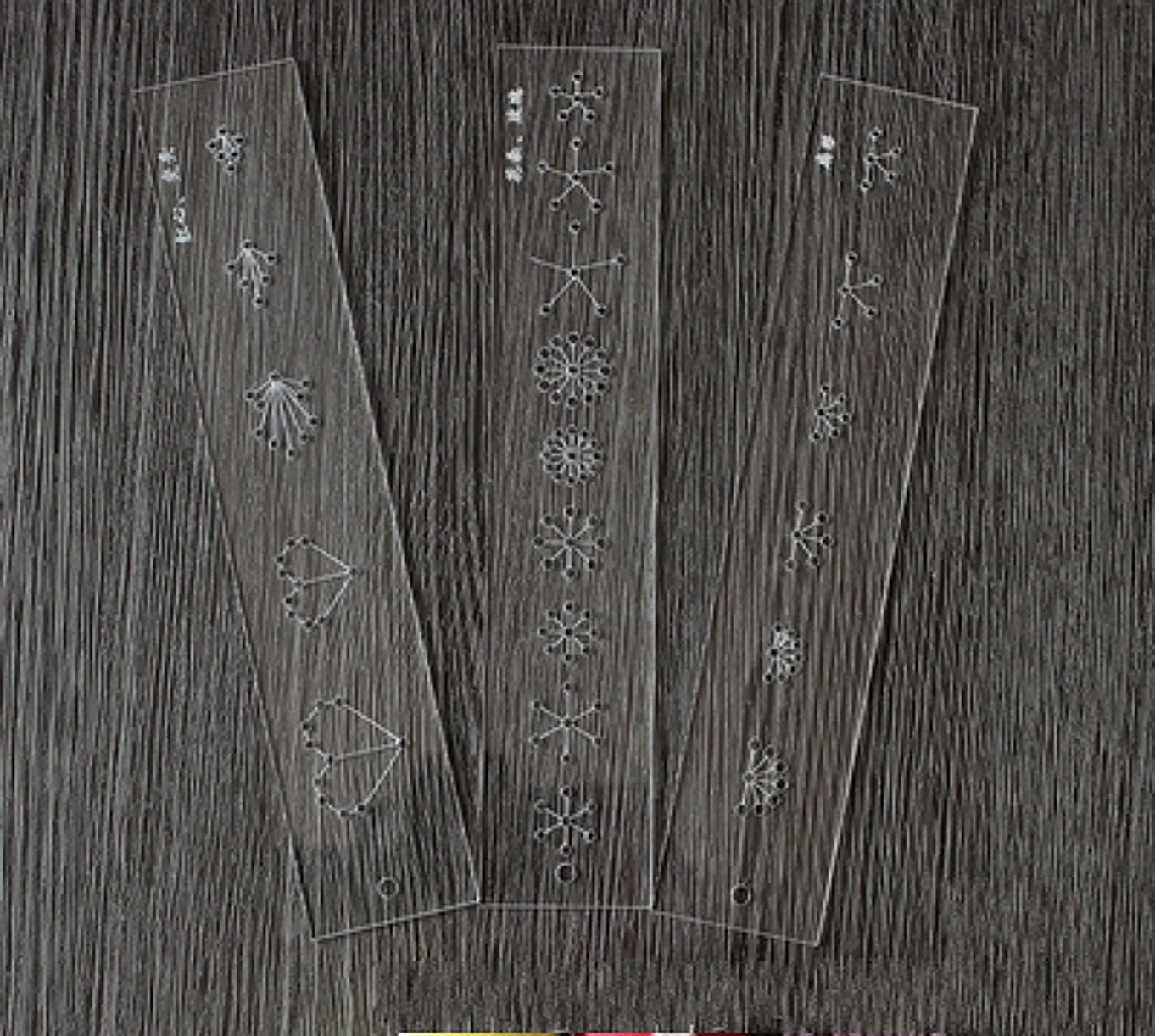 Acrylic Embroidery Quilting Templates Set Patchwork Tools LACE Quilting Ruler - Picture 5 of 9