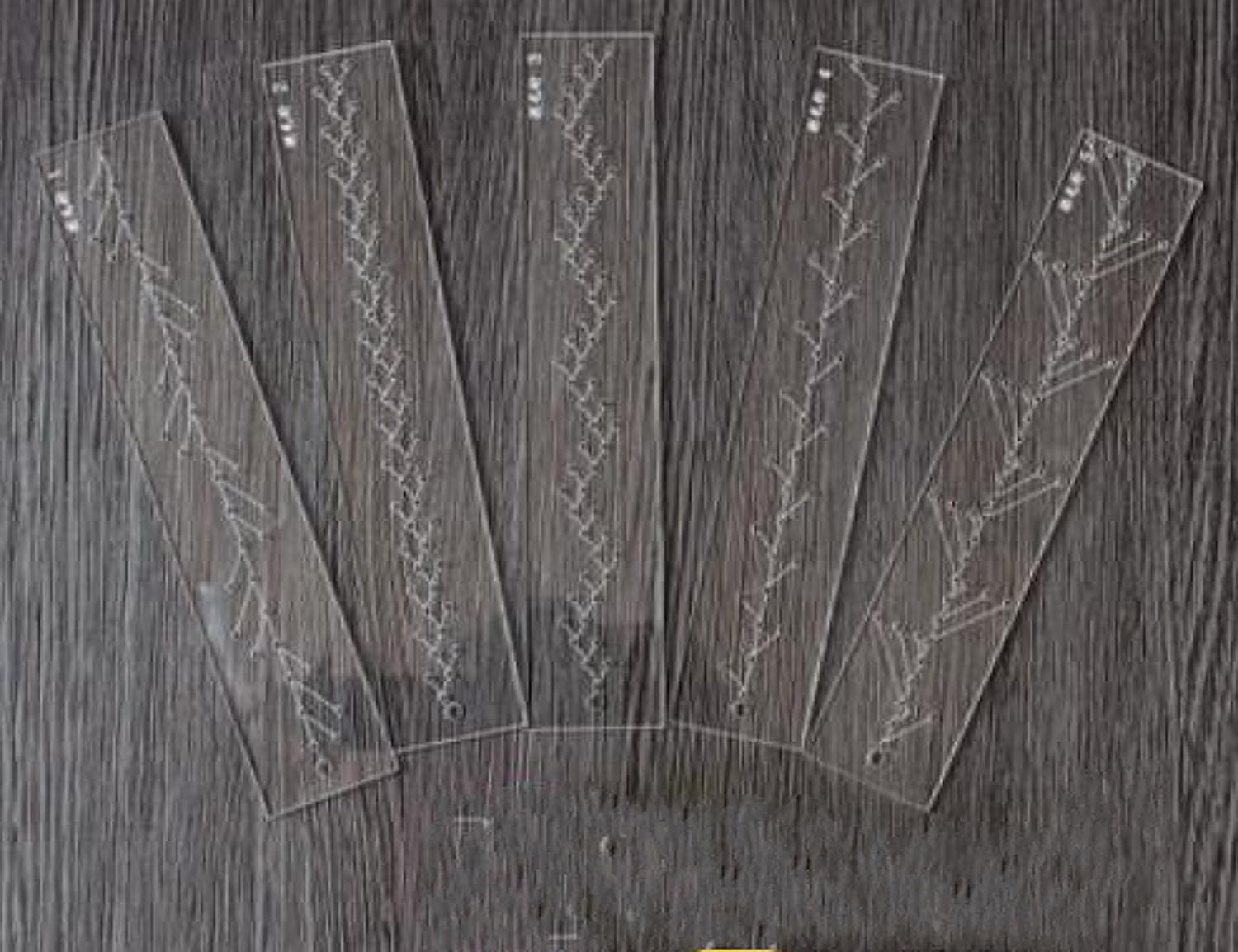 Acrylic Embroidery Quilting Templates Set Patchwork Tools LACE Quilting Ruler - Picture 6 of 9