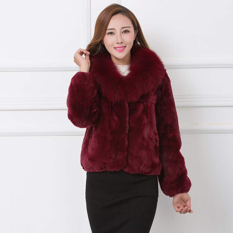 Para mujeres Abrigos de Piel Real Chaqueta Corta Cálida Cóctel Fiesta Invierno Rompevientos Delgados - Imagen 16 de 17