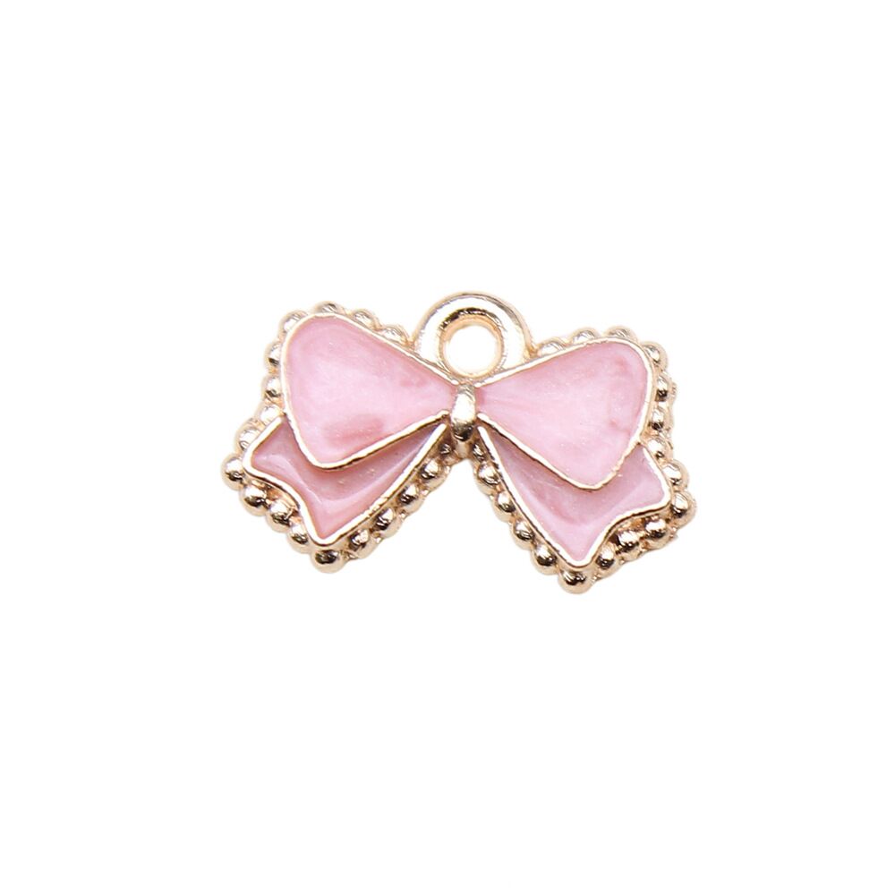 50 piezas dijes de moño esmaltado de aleación de color dorado KC 16X10 MM HÁGALO USTED MISMO fabricación de joyas - Imagen 10 de 12