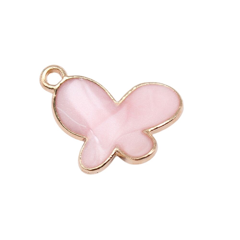 50 piezas dijes de mariposa esmalte de aleación de color dorado KC 18X14 MM HÁGALO USTED MISMO fabricación de joyas - Imagen 6 de 8
