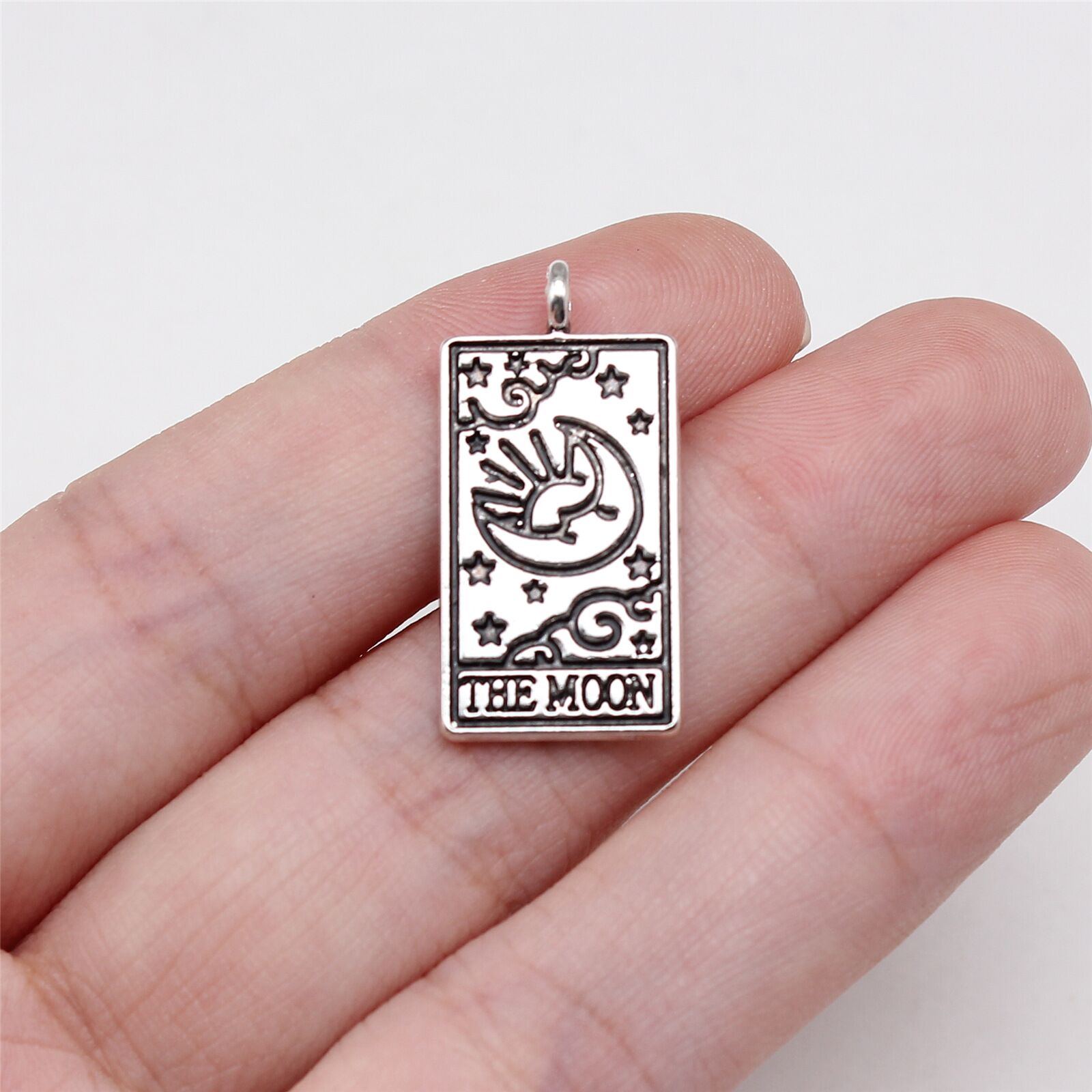 50 Pcs Tibetan Silver Tarot Charms Pendant 26x13MM DIY Jewelry Making C40020 - Picture 10 of 10