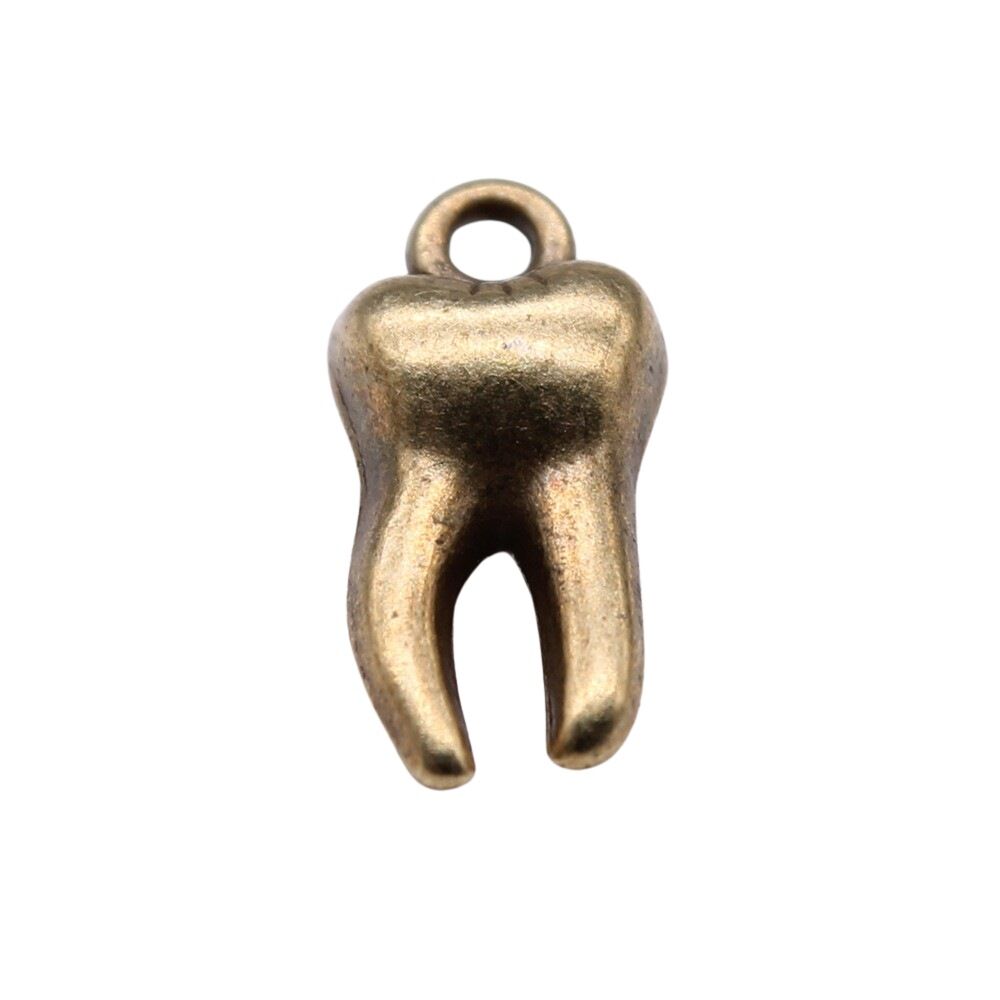 Mehrfarbig 100 Stck. Tibetisches Silber Zahn Charms Anhänger 16x8MM zum Selbermachen Herstellung C15229 - Bild 8 von 8
