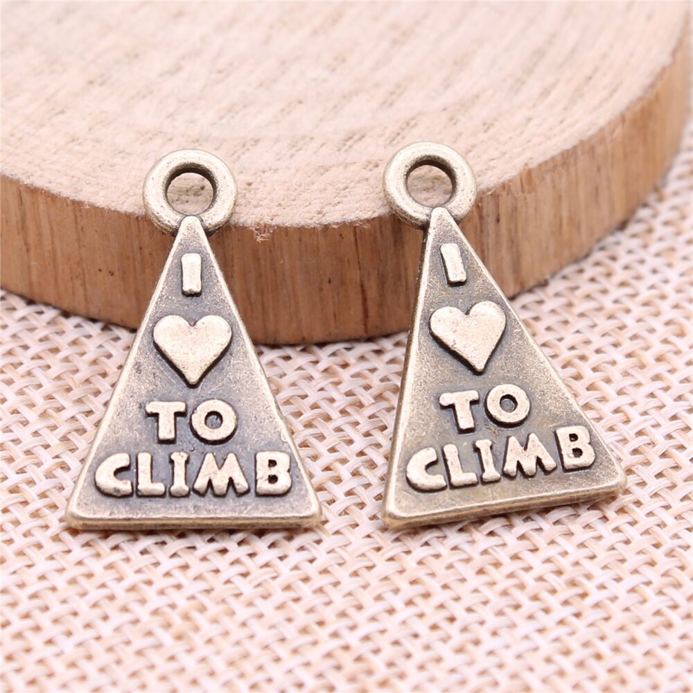 Multicolor 50 Pcs Tibetan Silver I Love Climbing Mountains Charms 26x16MM C15476 - Picture 8 of 8