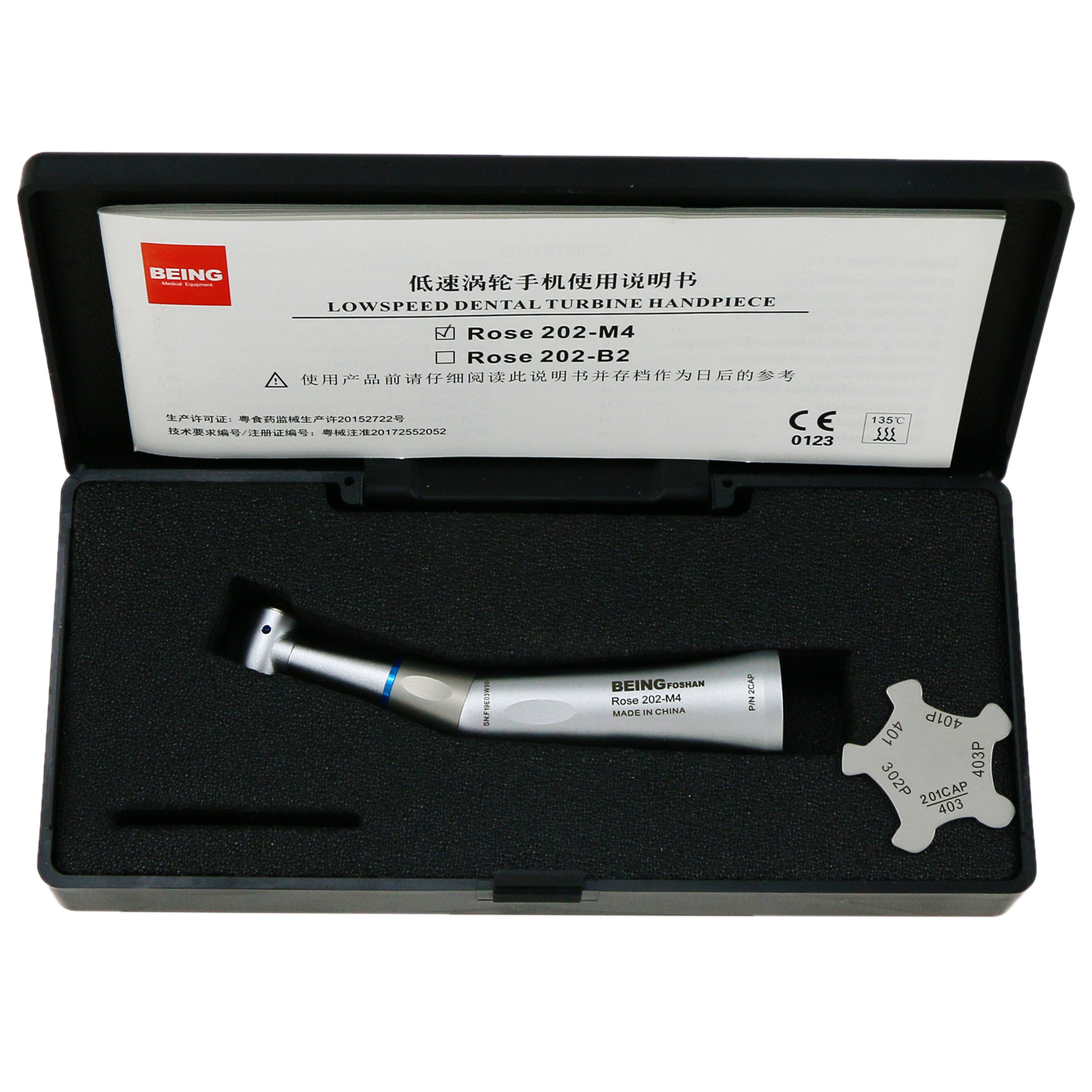 US BEING manipolo dentale bassa velocità 4:1 1:1 manipolo fibra ottica controangolo adatto NSK KaVo - Foto 20 di 79