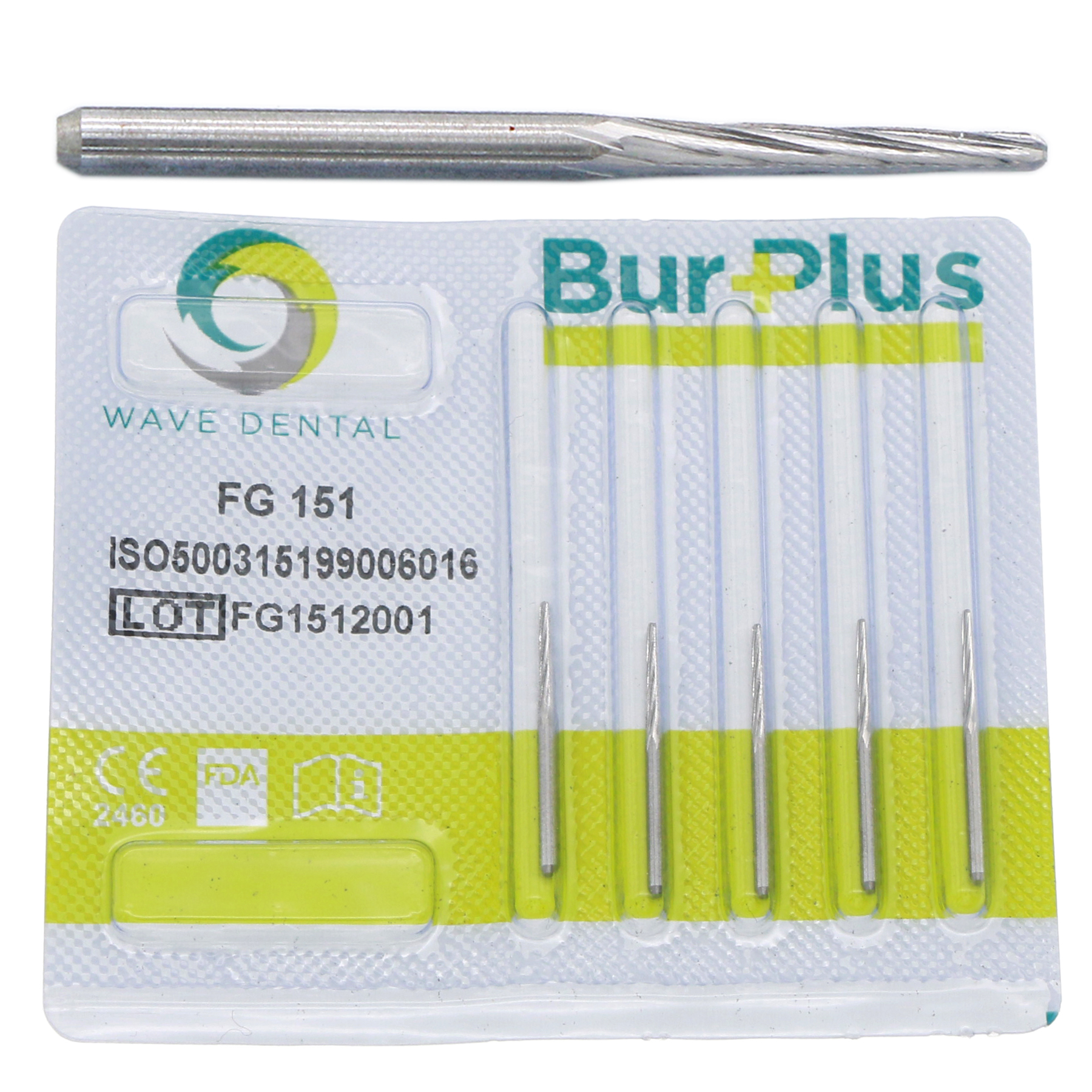 Wave Dental Burs Tungsten Carbide Round Friction Grip FG151/152/162 Prima 23mm