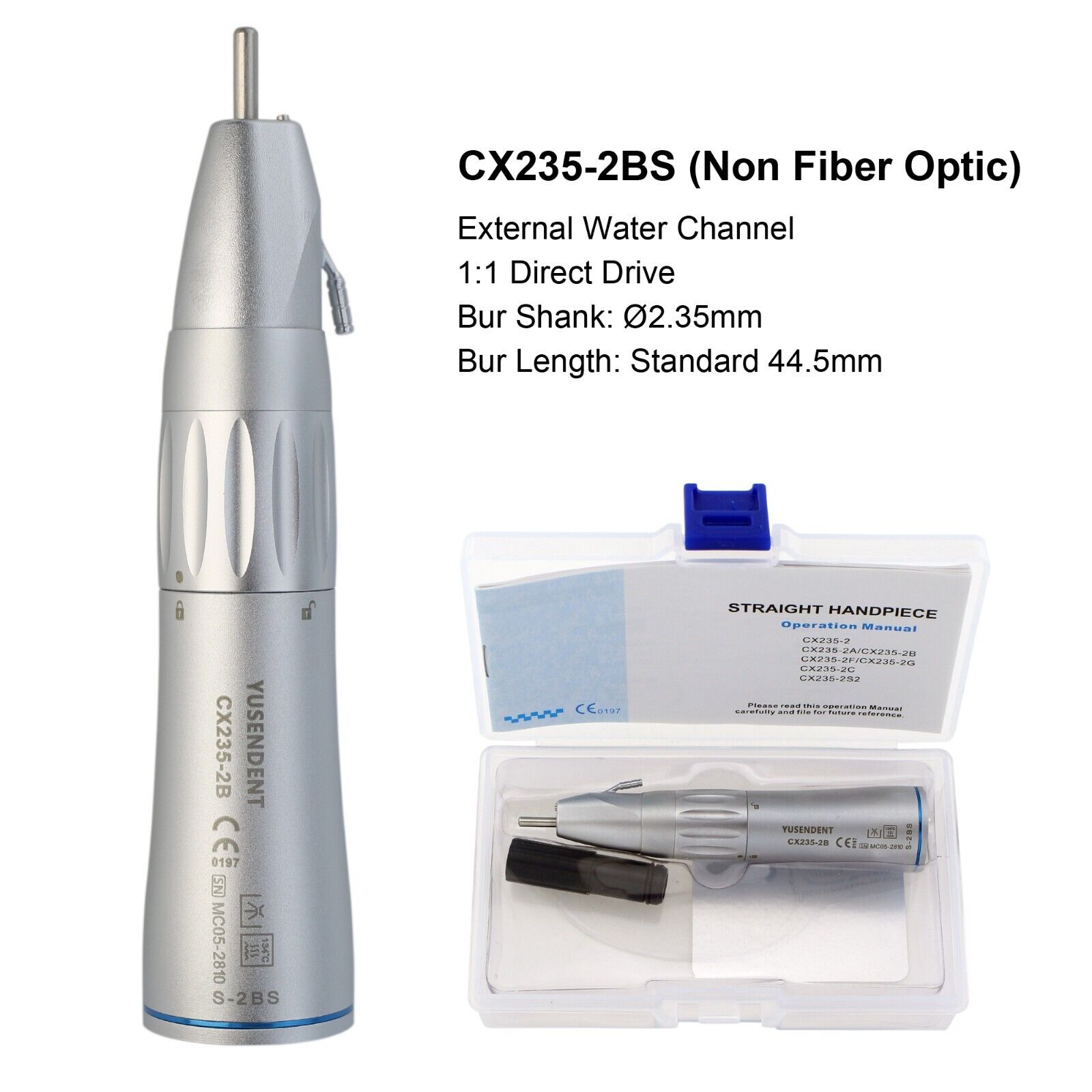 COXO Dental 1:1 Quirúrgico Recto Pieza de Mano Accesorio Fibra Óptica Externo NSK - Imagen 15 de 16