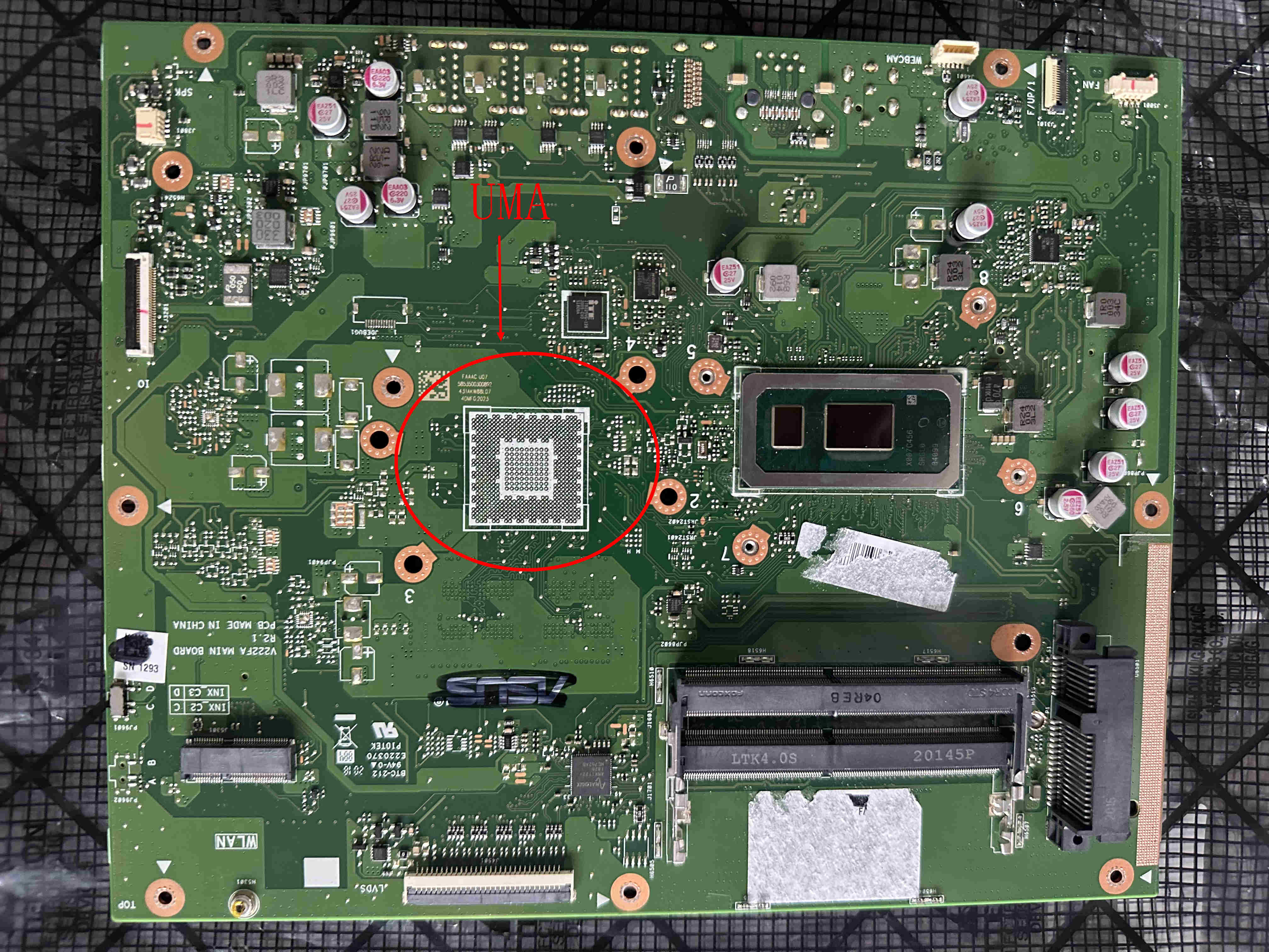 NEW ASUS AIO V222FB V222FA I3-10110U I5-10210U I7-10510U MX110 2GB Motherboard - Afbeelding 5 van 8