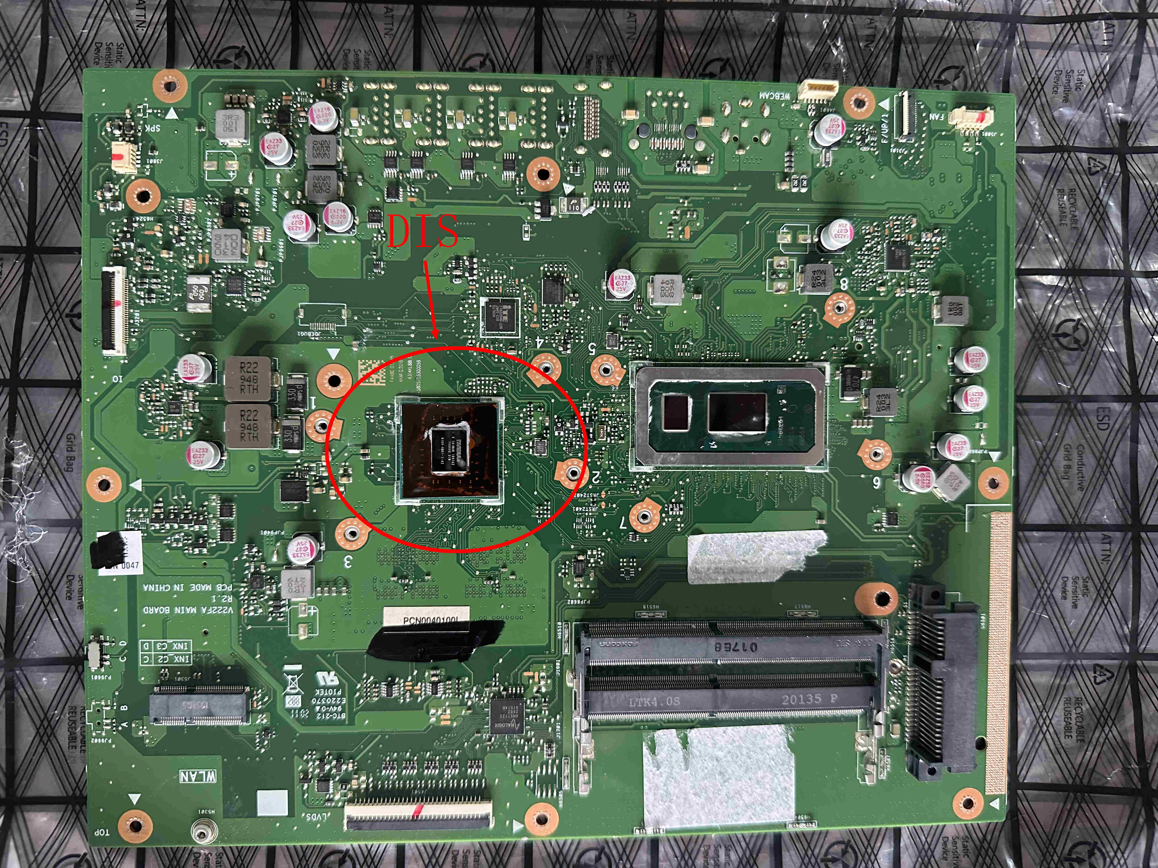 NEW ASUS AIO V222FB V222FA I3-10110U I5-10210U I7-10510U MX110 2GB Motherboard - Afbeelding 8 van 8
