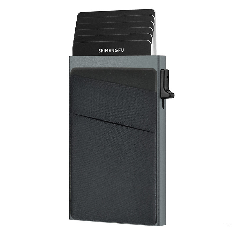Slim Wallet for Men Pop up Card Holder RFID Blocking Minimalist Credit Card - Picture 7 of 10