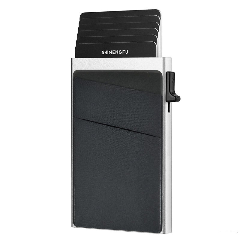 Slim Wallet for Men Pop up Card Holder RFID Blocking Minimalist Credit Card - Picture 9 of 10