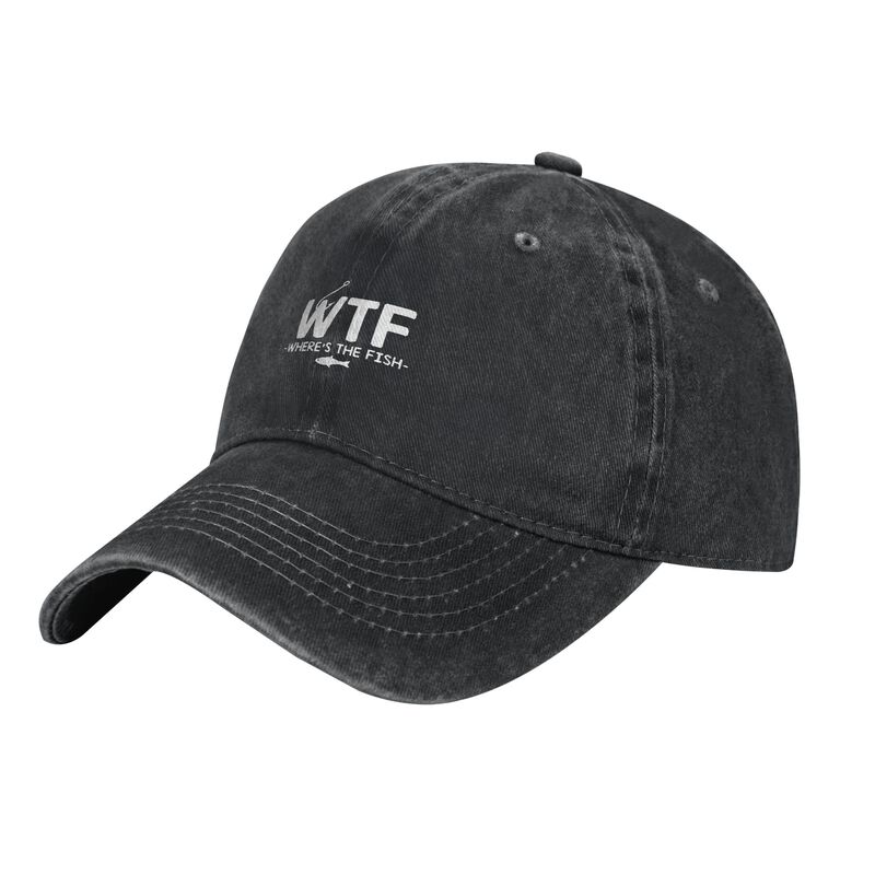 WTF Unisex Adjustable Baseball Cap Unconstructed Soft Washed Hat Sun Hat