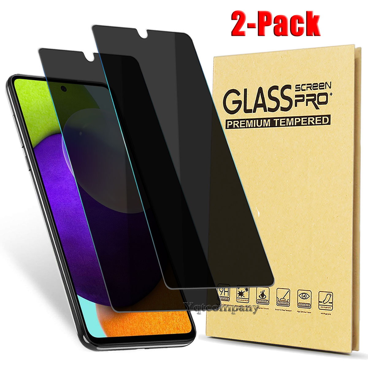 For Samsung Galaxy A52 A54 S24 S23 S21 Privacy Tempered Glass Screen Protector