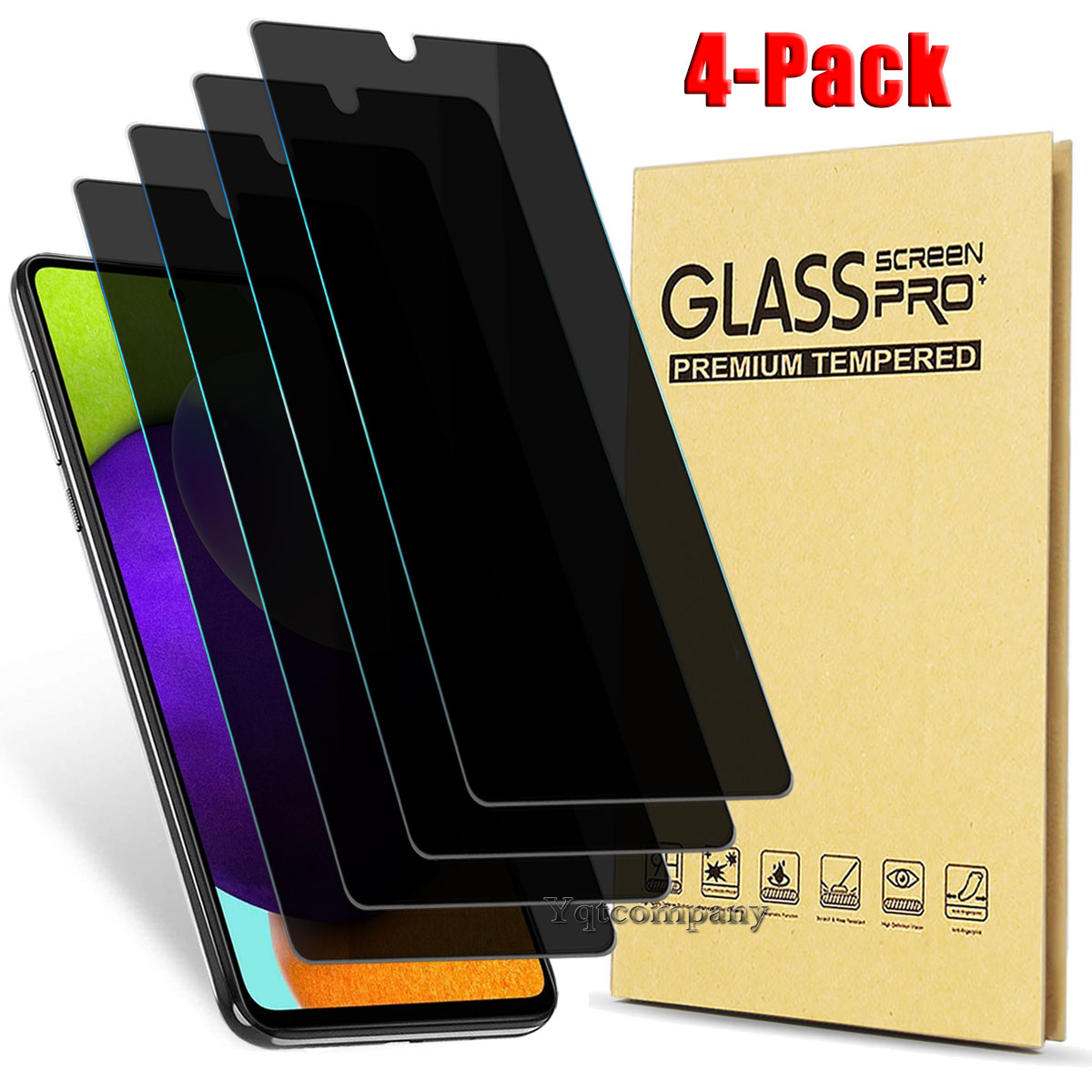 For Samsung Galaxy A52 A54 S24 S23 S21 Privacy Tempered Glass Screen Protector