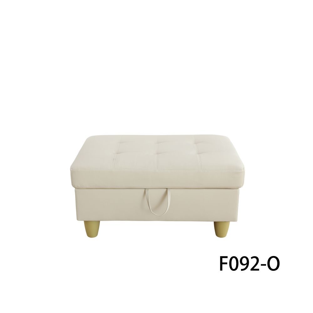 White Faux Leather 3-Piece Couch Living Room Sofa Set High Quality Sponge - Picture 19 of 22