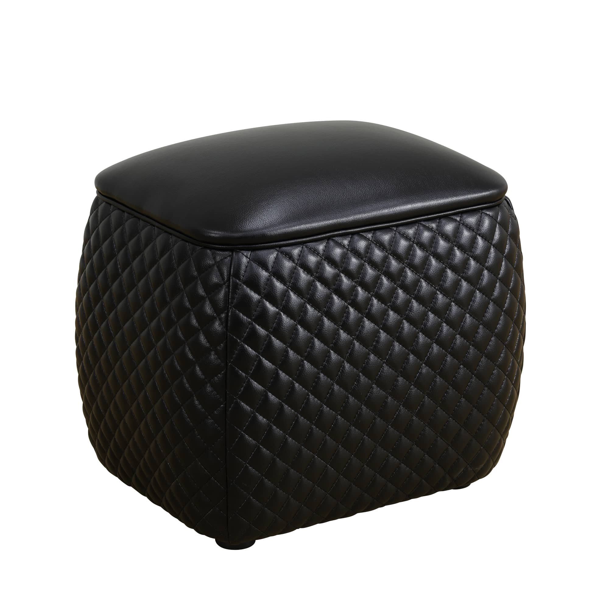 1PCS Cat-Scratch Leather living room Square Low Stool Black/White/Orange