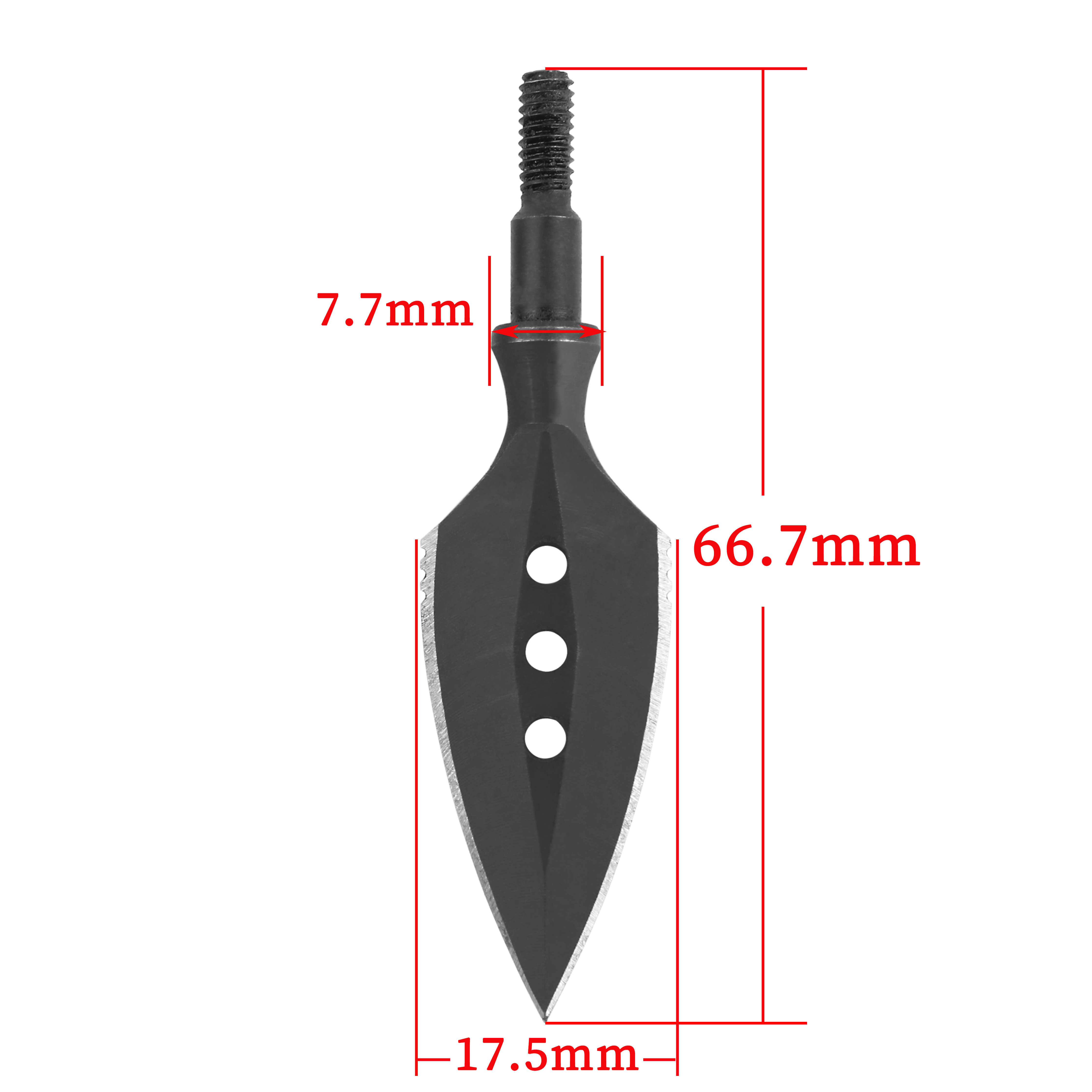 6x Hunting Arrowheads Steel Broadheads Bow Archery Shooting Target Arrow Points