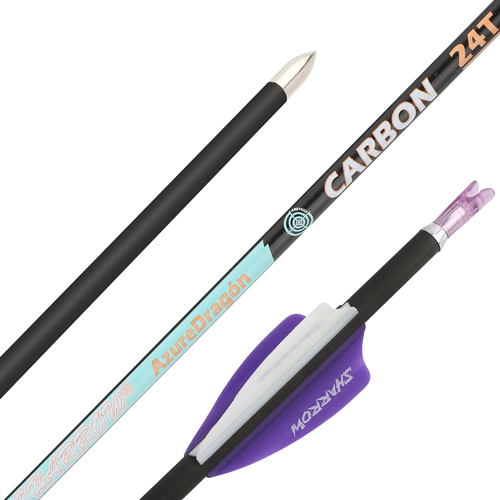 32" 24T Pure Carbon Arrows 001" SP300-1000 ID4.2mm Recurve Bow Shooting Hunting - Picture 23 of 29