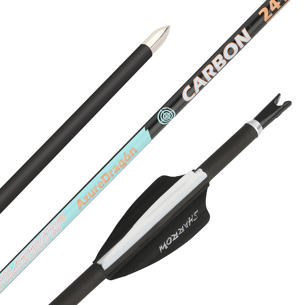 32" 24T Pure Carbon Arrows 001" SP300-1000 ID4.2mm Recurve Bow Shooting Hunting - Picture 26 of 29