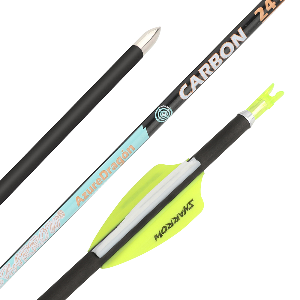 32" 24T Pure Carbon Arrows 001" SP300-1000 ID4.2mm Recurve Bow Shooting Hunting - Picture 27 of 29