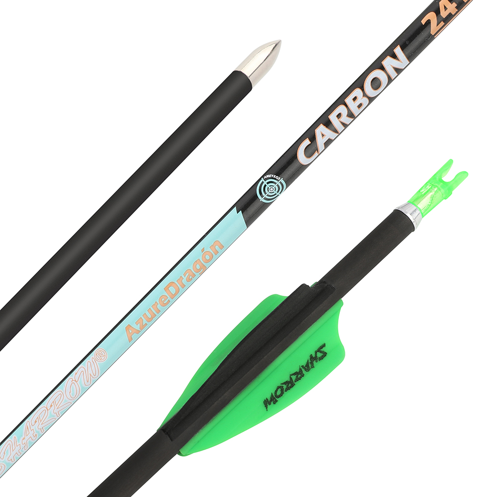 32" 24T Pure Carbon Arrows 001" SP300-1000 ID4.2mm Recurve Bow Shooting Hunting - Picture 28 of 29