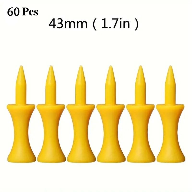 Plastic Golf Tees Castle Step Down Unbreakable 31/37/43/51/59/70mm Practice 60X - Picture 22 of 26