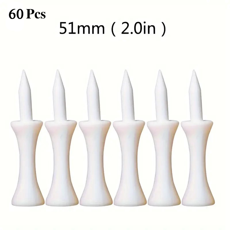 Plastic Golf Tees Castle Step Down Unbreakable 31/37/43/51/59/70mm Practice 60X - Picture 23 of 26