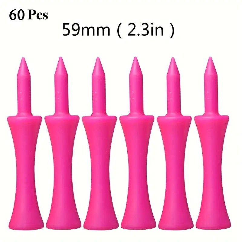 Plastic Golf Tees Castle Step Down Unbreakable 31/37/43/51/59/70mm Practice 60X - Picture 24 of 26