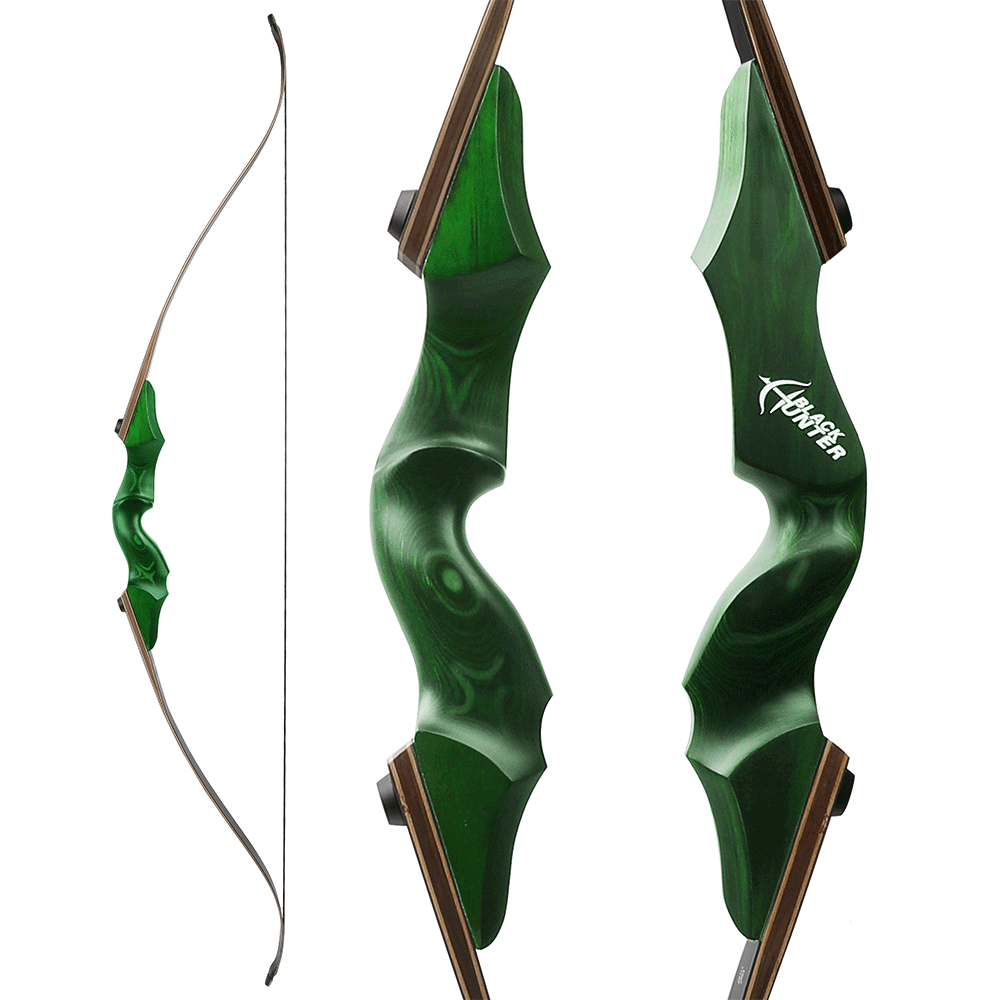 60" Takedown Hunting Bow 20-60lbs Recurve Bow Arrows Set Wooden Archery Target - Picture 23 of 26