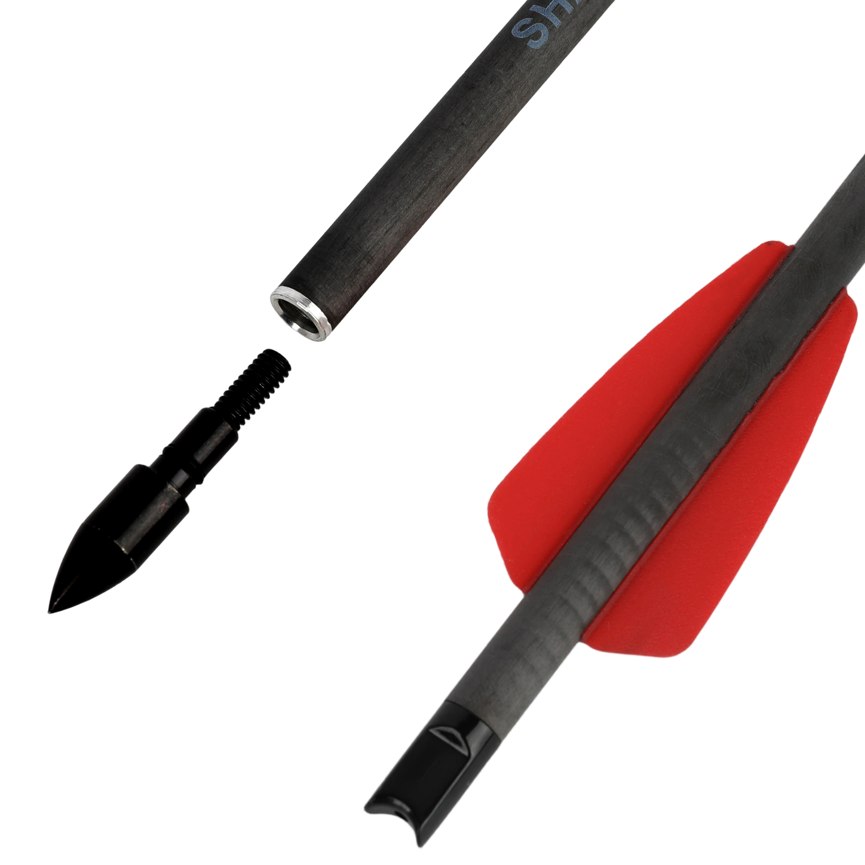 Pure Carbon Arrows Bolts 7.5" Archery Field Broadheads Mini Bow Hunting Shooting - Picture 13 of 17