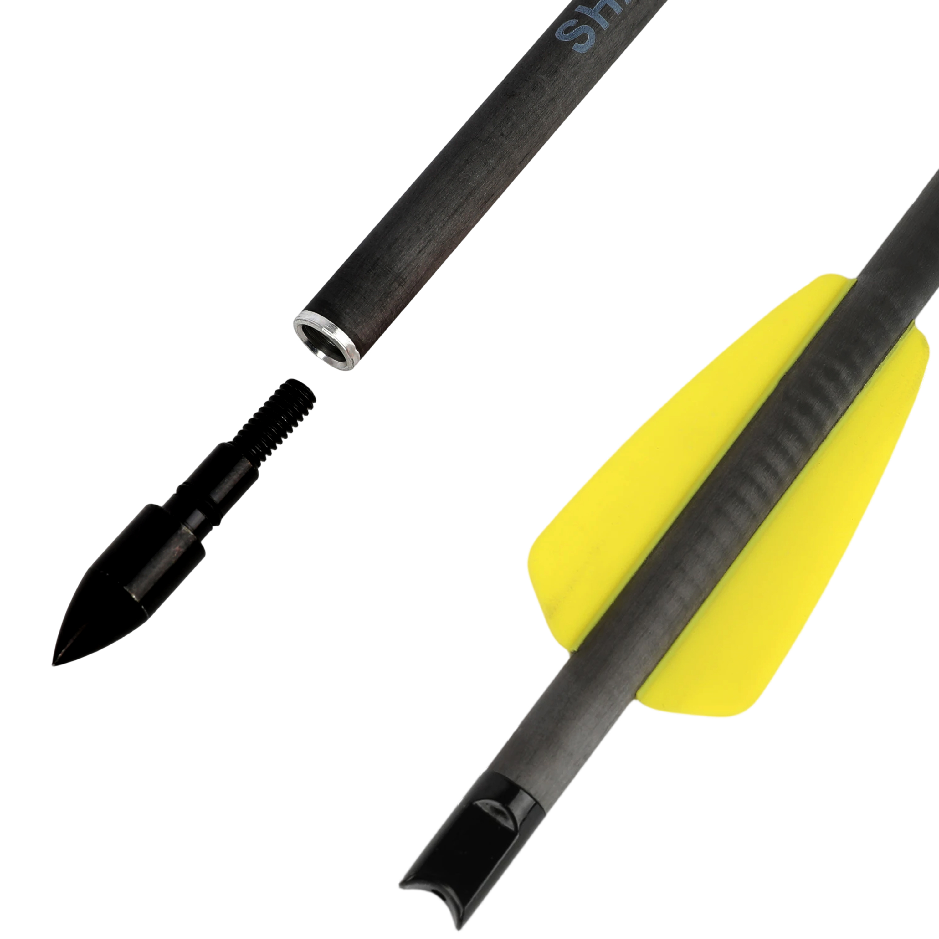 Pure Carbon Arrows Bolts 7.5" Archery Field Broadheads Mini Bow Hunting Shooting - Picture 14 of 17