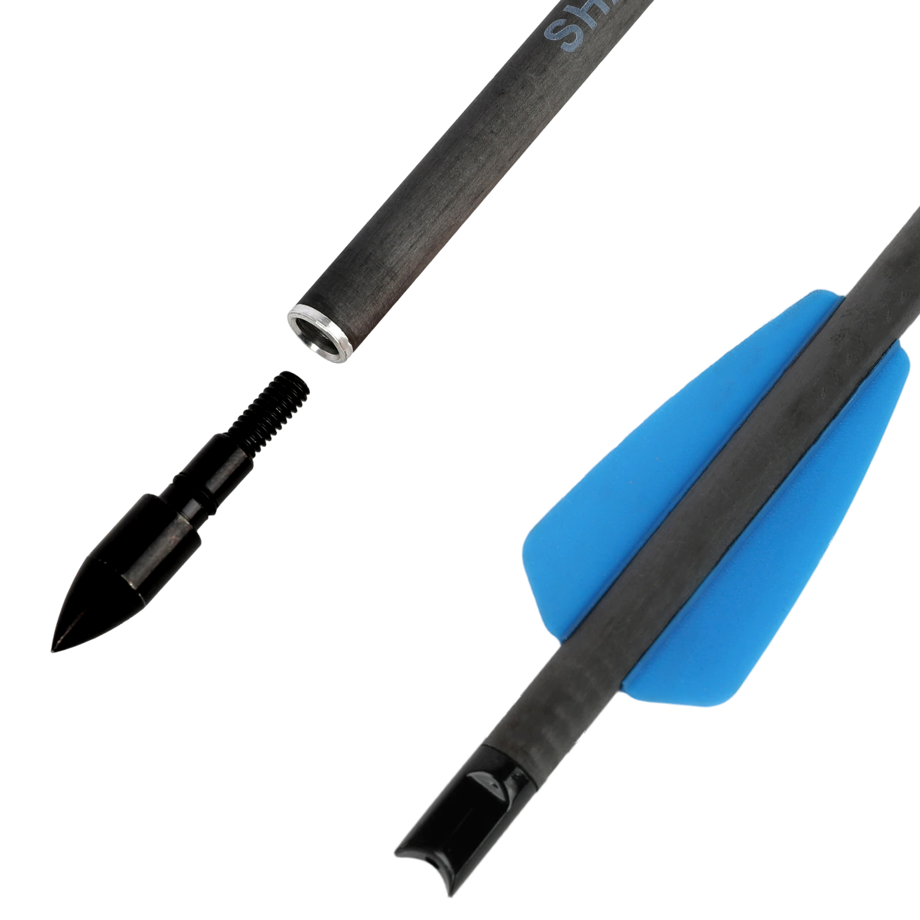 Pure Carbon Arrows Bolts 7.5" Archery Field Broadheads Mini Bow Hunting Shooting - Picture 16 of 17