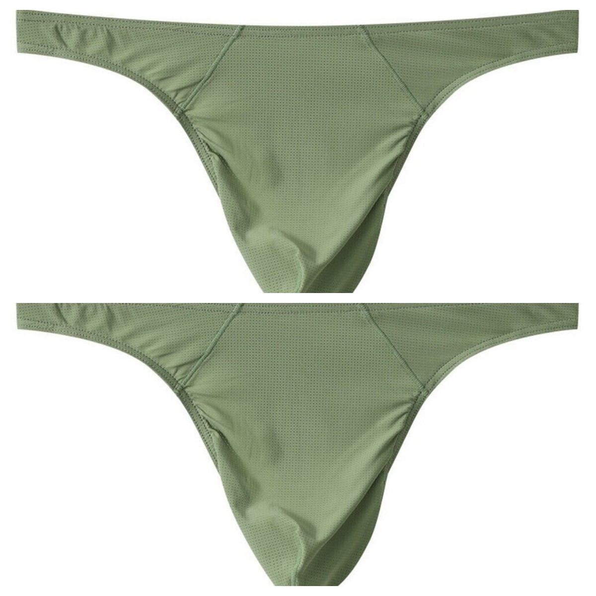 3 Pack Lot Men Casual Low Waist Underwear Bikini Underpant All Seasons Thongs