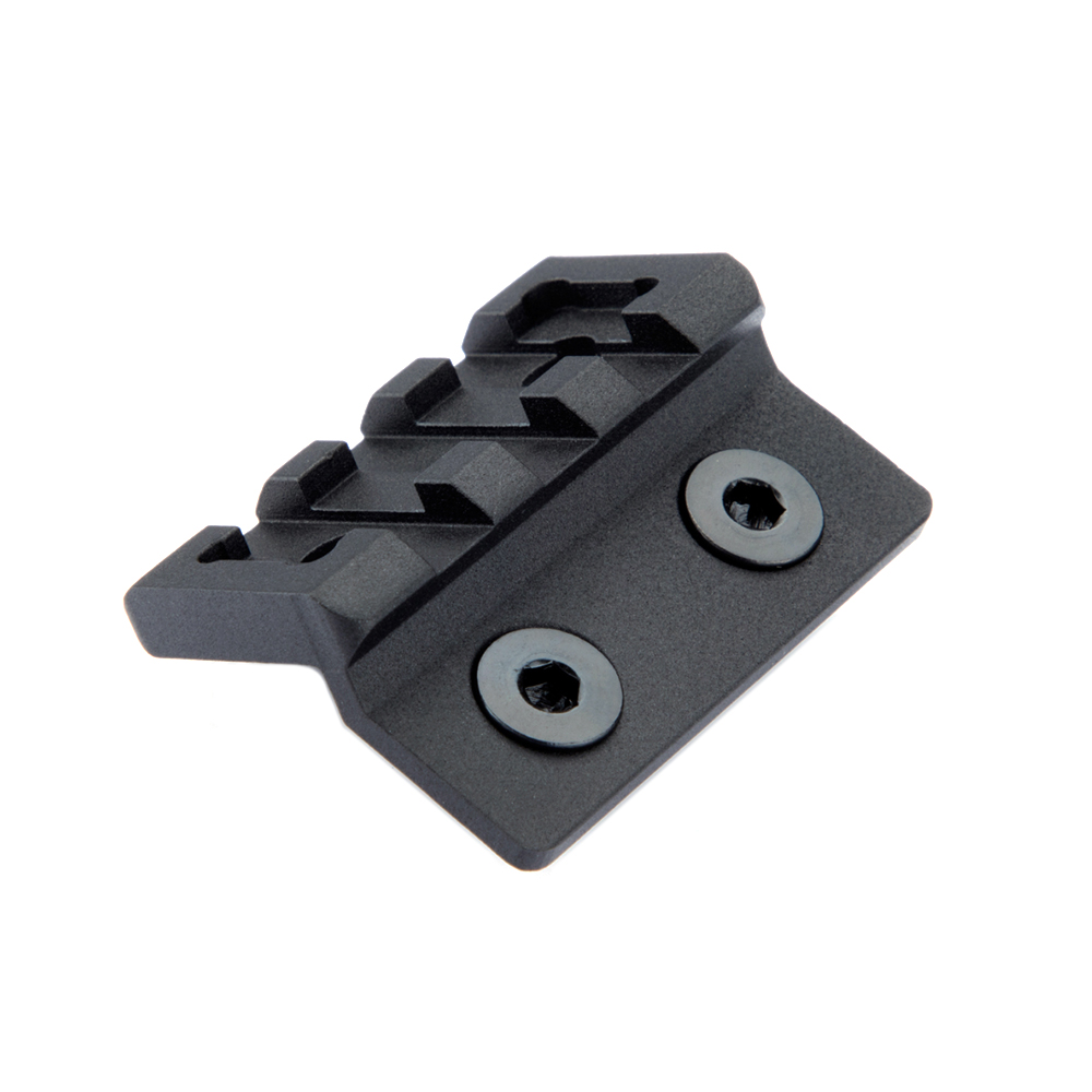 45 Degree Offset Mount Rail Optics Mount for MLok Keymod Flashlight Mount 3 Slot