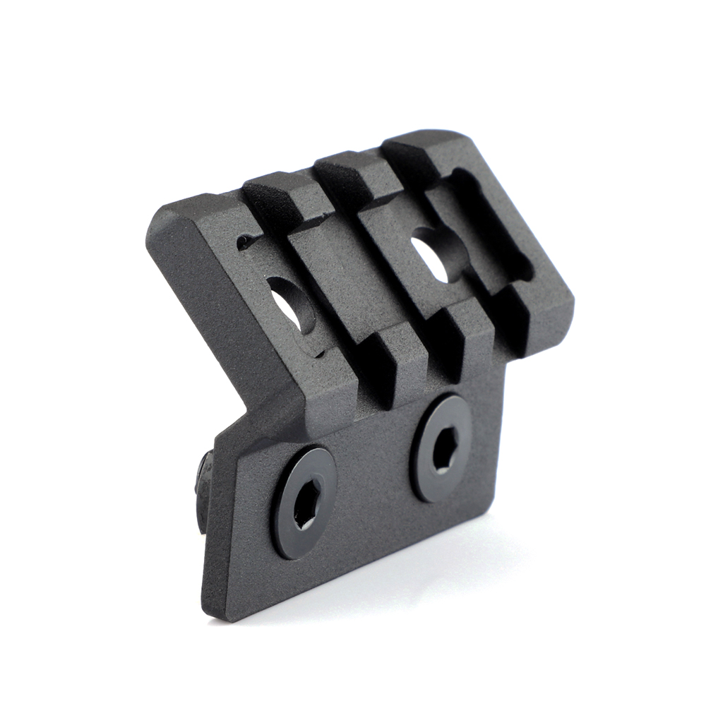 45 Degree Offset Mount Rail Optics Mount for MLok Keymod Flashlight Mount 3 Slot