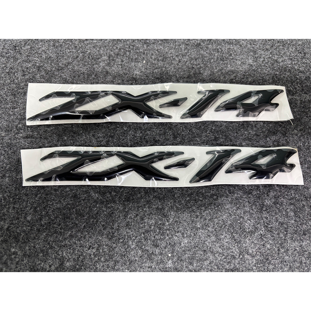 セット専用 Universal Sliver 3D Raise ZZR Emblem Decals Stickers Set for