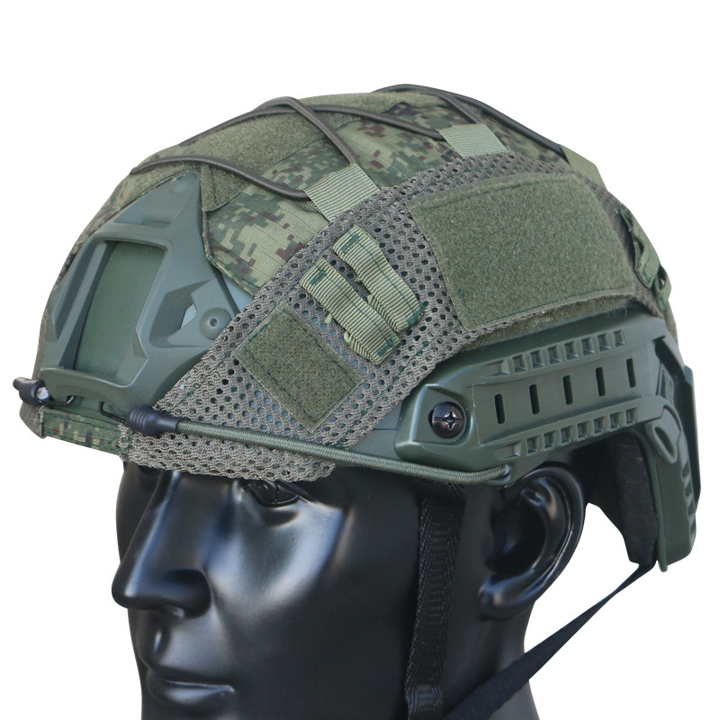 Casco táctico rápido camuflaje ruinas del Emr ruso cubierta tela - Imagen 13 de 15